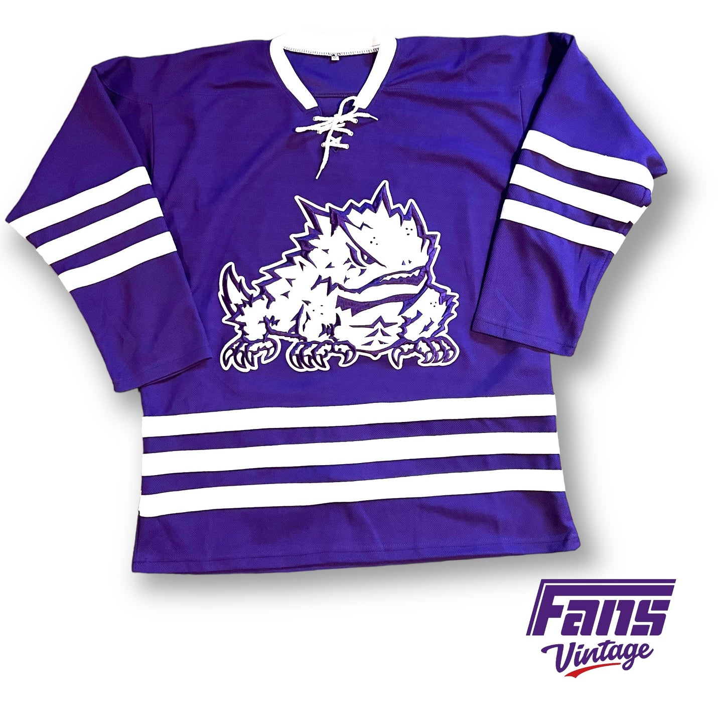 GRAIL - Ultra Rare TCU Hockey Inaugural Season Team Issue Jersey