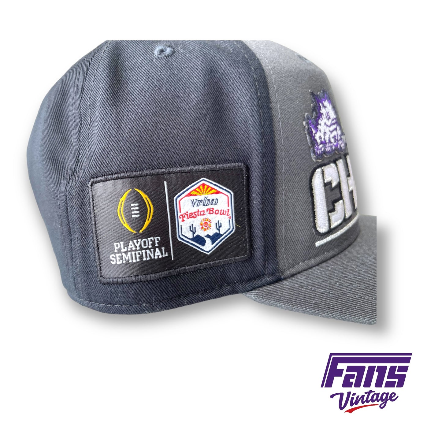 TCU Football Fiesta Bowl Win AUTHENTIC PLAYER ISSUE Nike Post-Game “CHAMPS” Hat