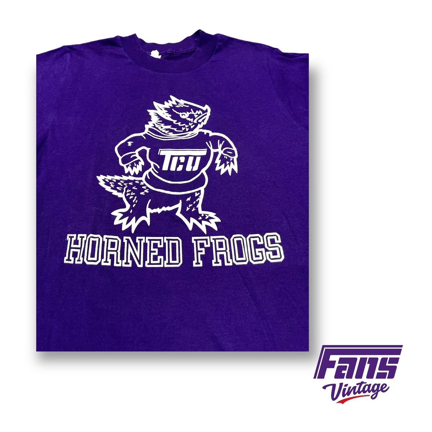 RARE TCU “GRAIL” - Mint Condition Vintage TCU Shirt with double-sided Flying T Sweater Frog Logo