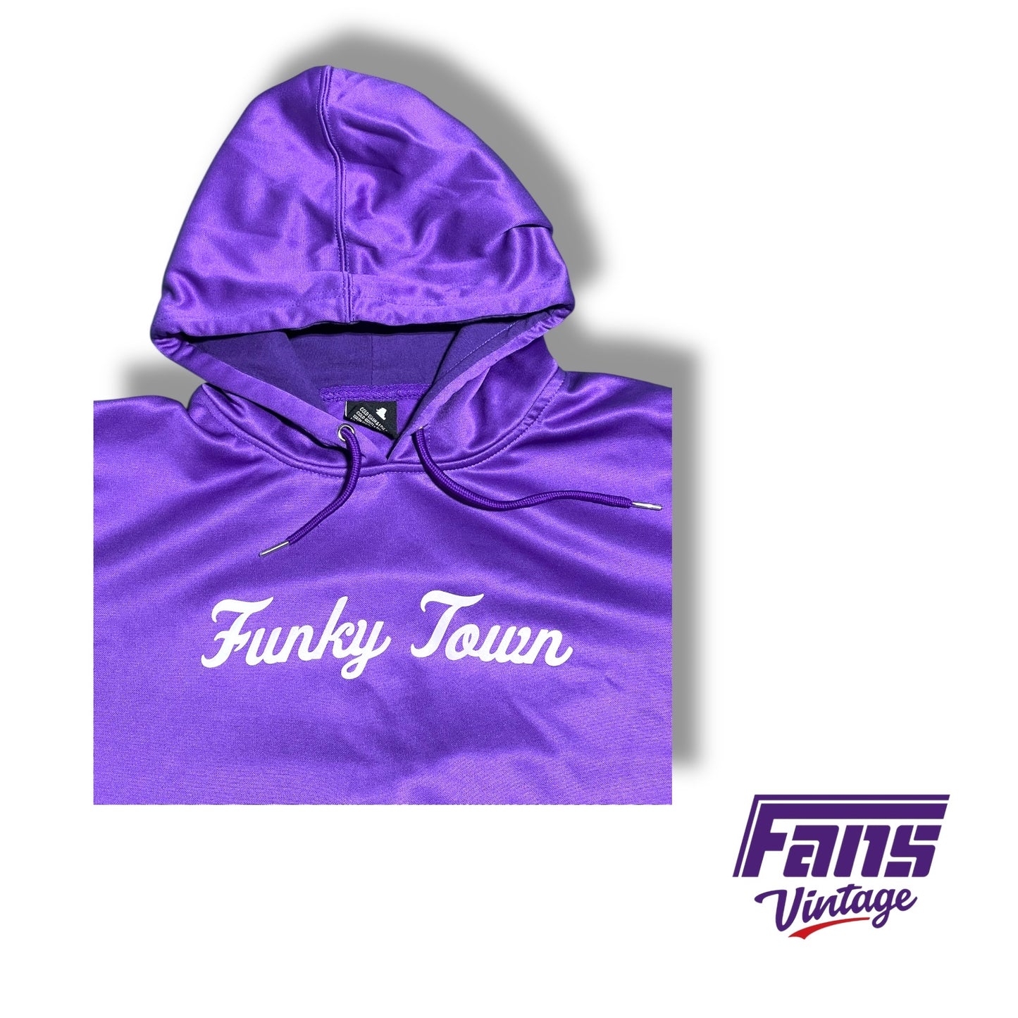 TCU “Funky Town” throwback script hoodie
