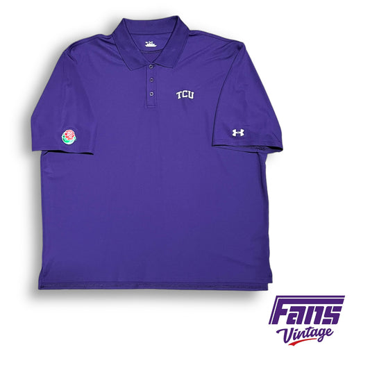 Vintage TCU Football Rose Bowl Limited Edition Under Armour Polo