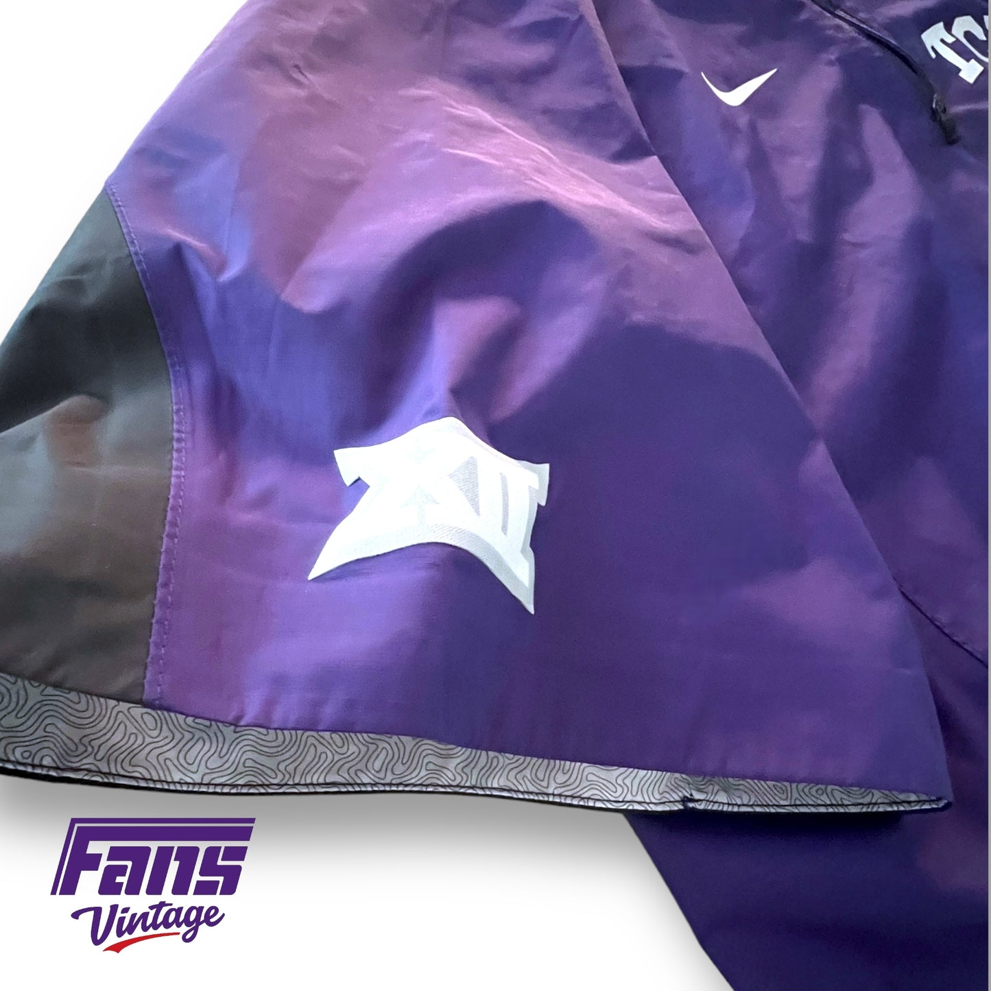 Wow! TCU Baseball Coach Schloss 2017 Team Exclusive Nike Premium Dugout Jacket - Perfect Condition!