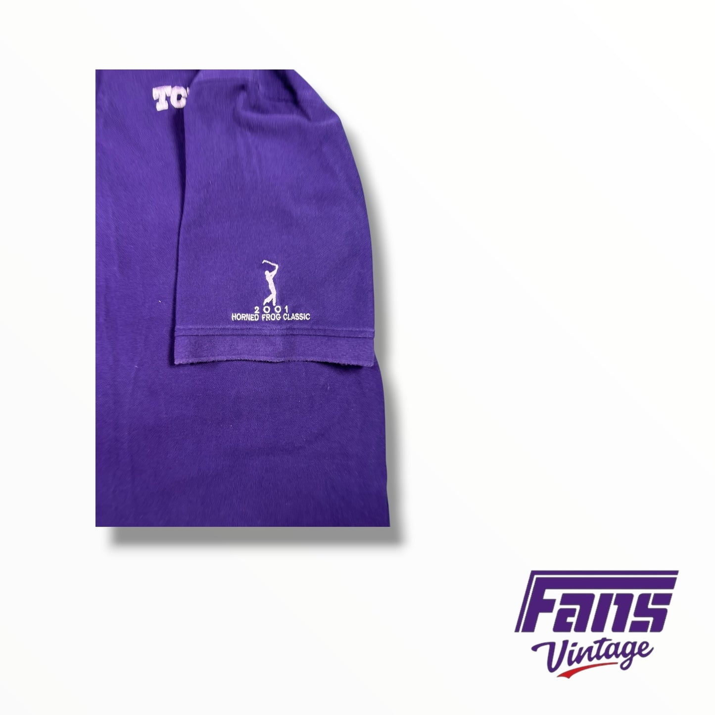 Vintage Y2K TCU Horned Frog Classic Polo