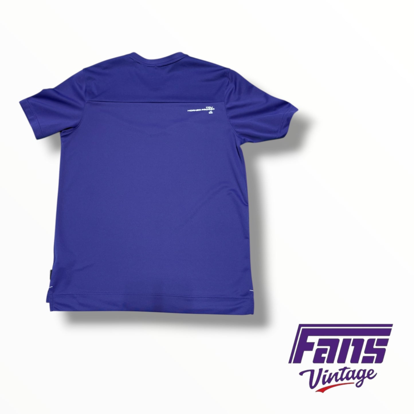 TCU Nike Team Issued Premium V Neck Purple Training T-Shirt
