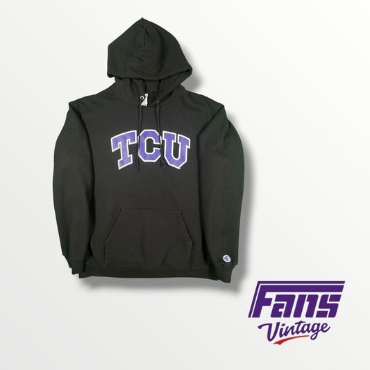 Cozy Champion TCU Logo Hoodie