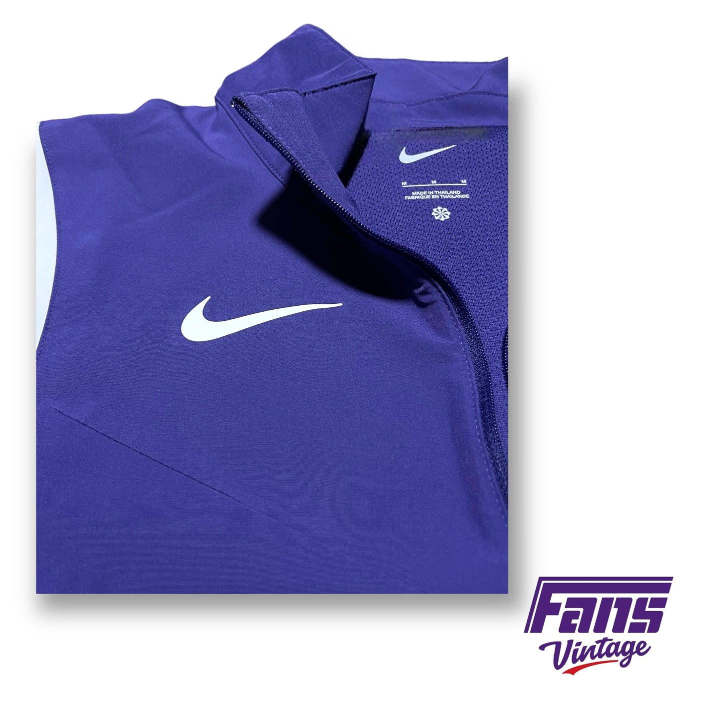 RARE Coach Issued TCU Football Premium Nike Sideline 1/4 Zip Pullover