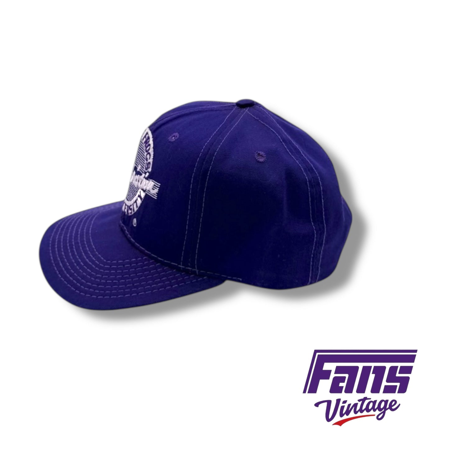 RARE! Vintage TCU Early 90s Edition ‘The Game’ Circle Logo Texas Christian Snapback