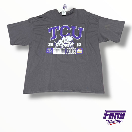 Vintage TCU Football 2010 Tostitos Fiesta Bowl shirt with large graphic print! New with Tags!
