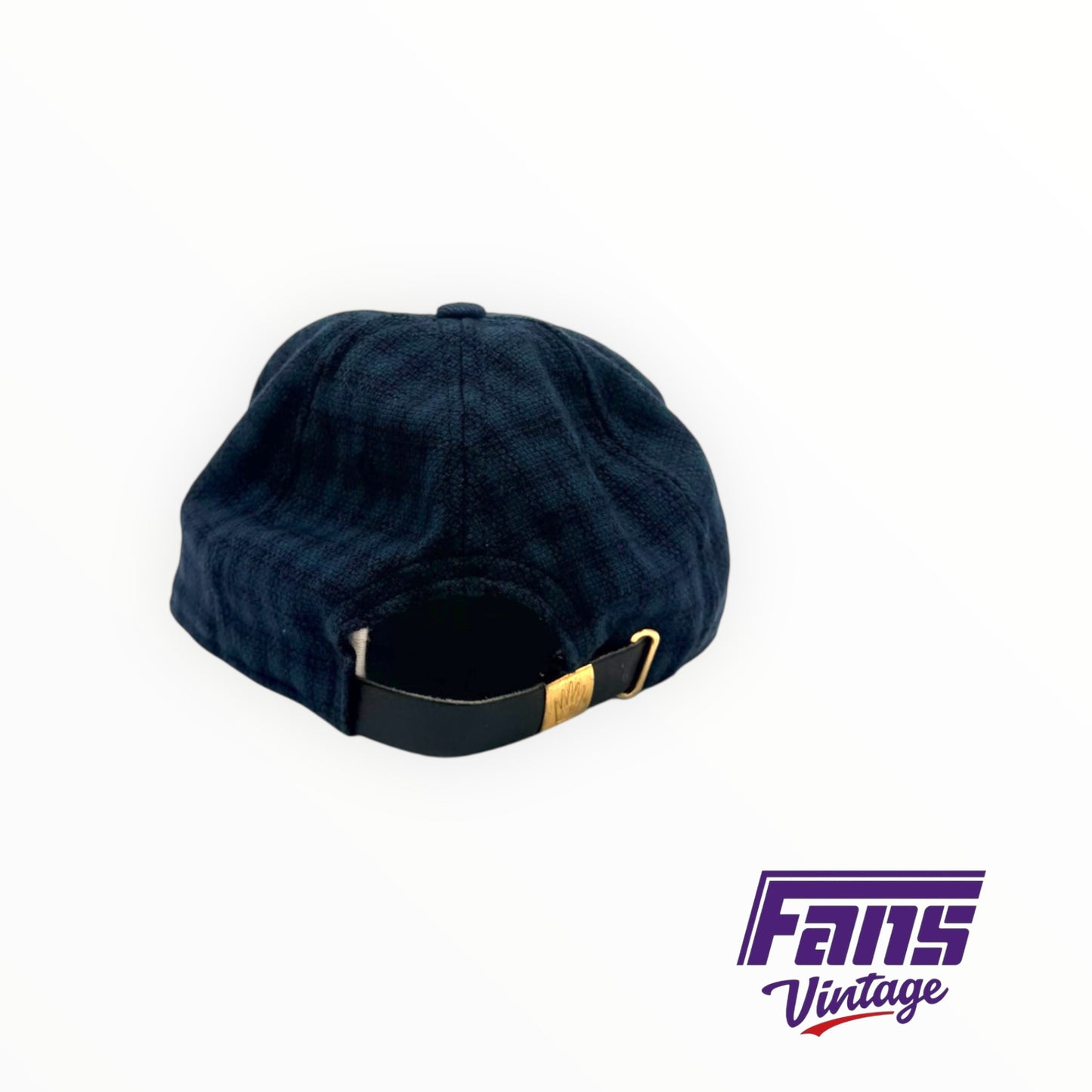 RARE! TCU vintage 90’s blue and green tweed style hat with embroidered TCU lettering