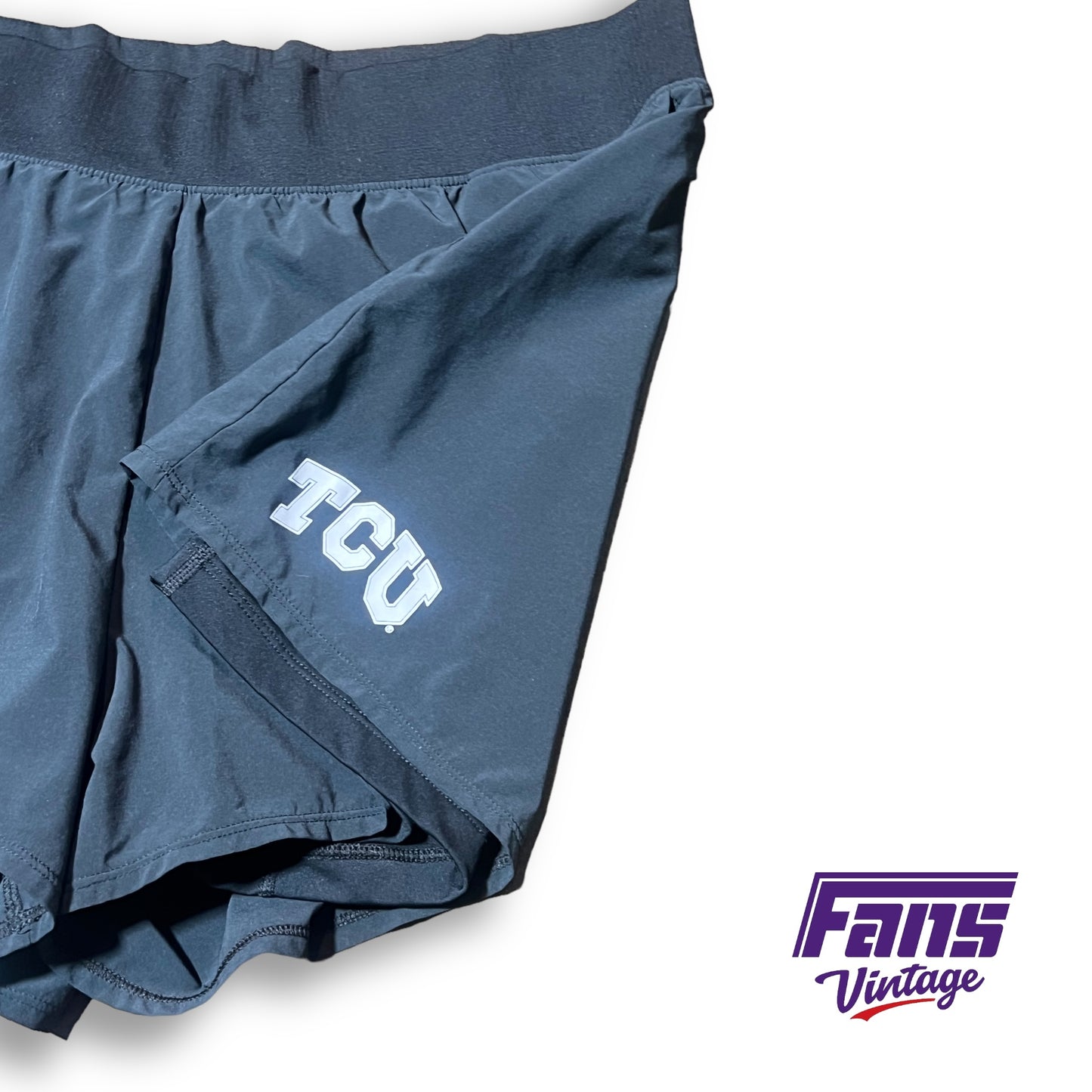 TCU Team Issue Premium Nike Training Shorts with built in compression shorts - Anthracite & black