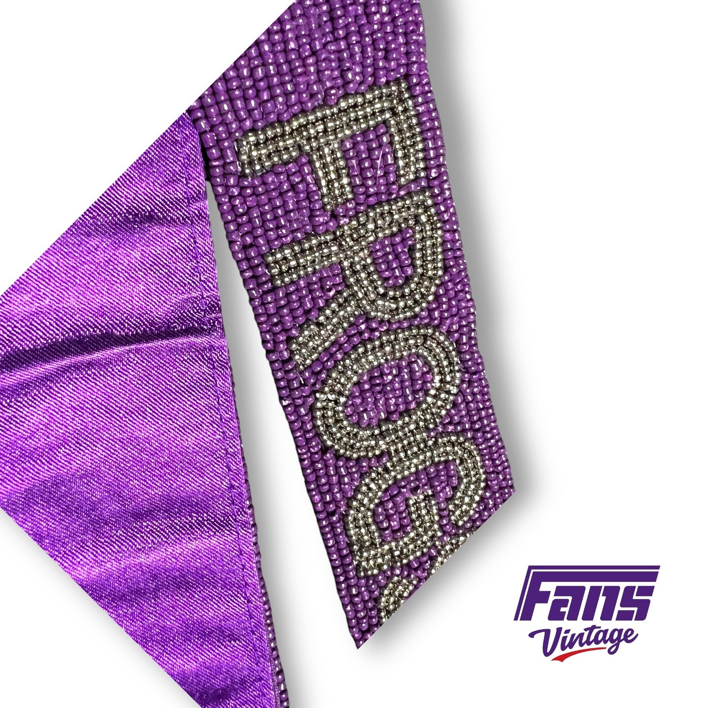 TCU Frogs Custom Beaded Purse Strap