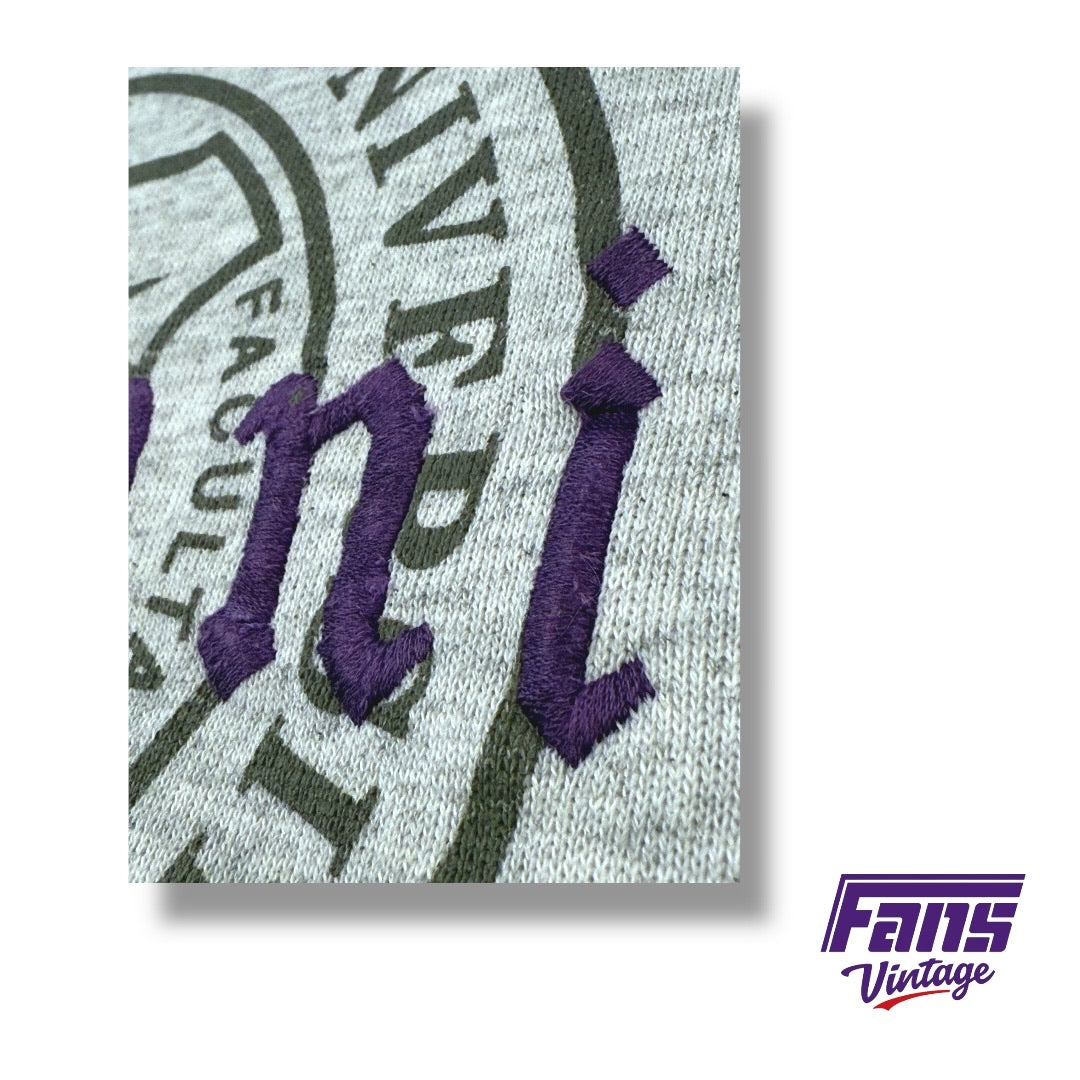 TCU 90s Vintage Alumni Crewneck Sweatshirt- RARE School Seal Logo