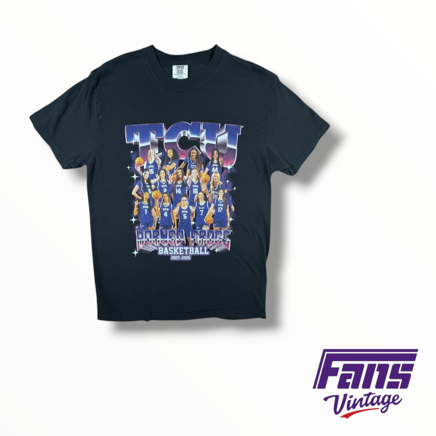 TCU Women’s Basketball Team Custom Streetwear Style 2025-2026 Team Graphic Tee