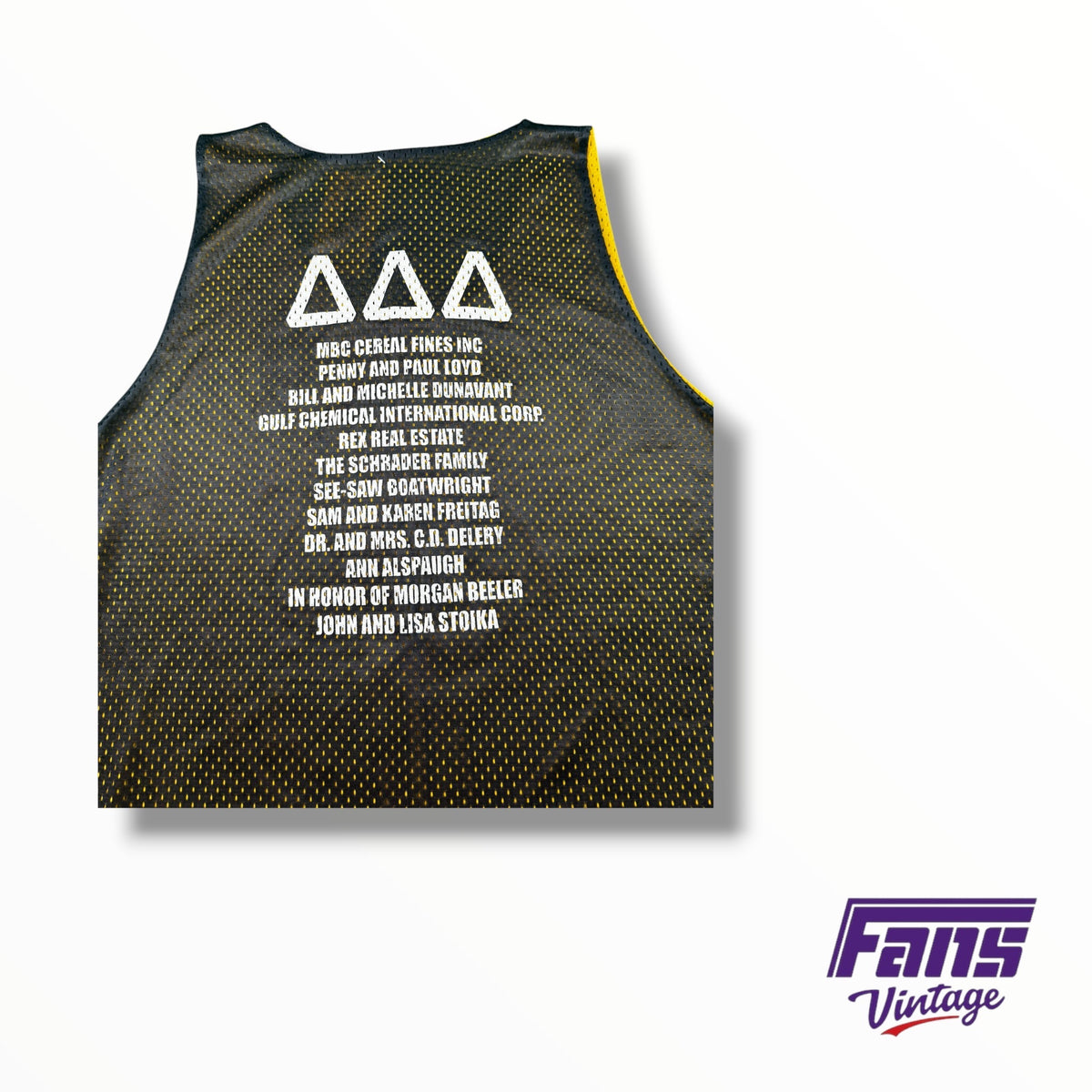 Vintage TCU Sorority Delta Delta Delta Reversible Dunk Fest Basketball Jersey