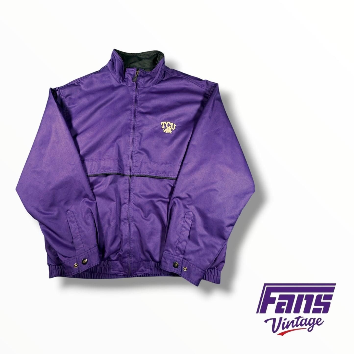 Vintage TCU Purple Heavyweight Windbreaker Jacket