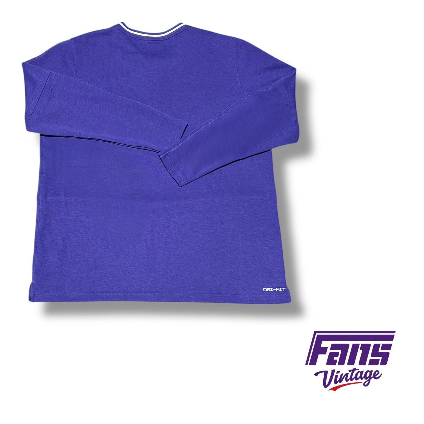 TCU Nike Team Issue Coach's Sideline Purple Quarter‑Zip Pullover