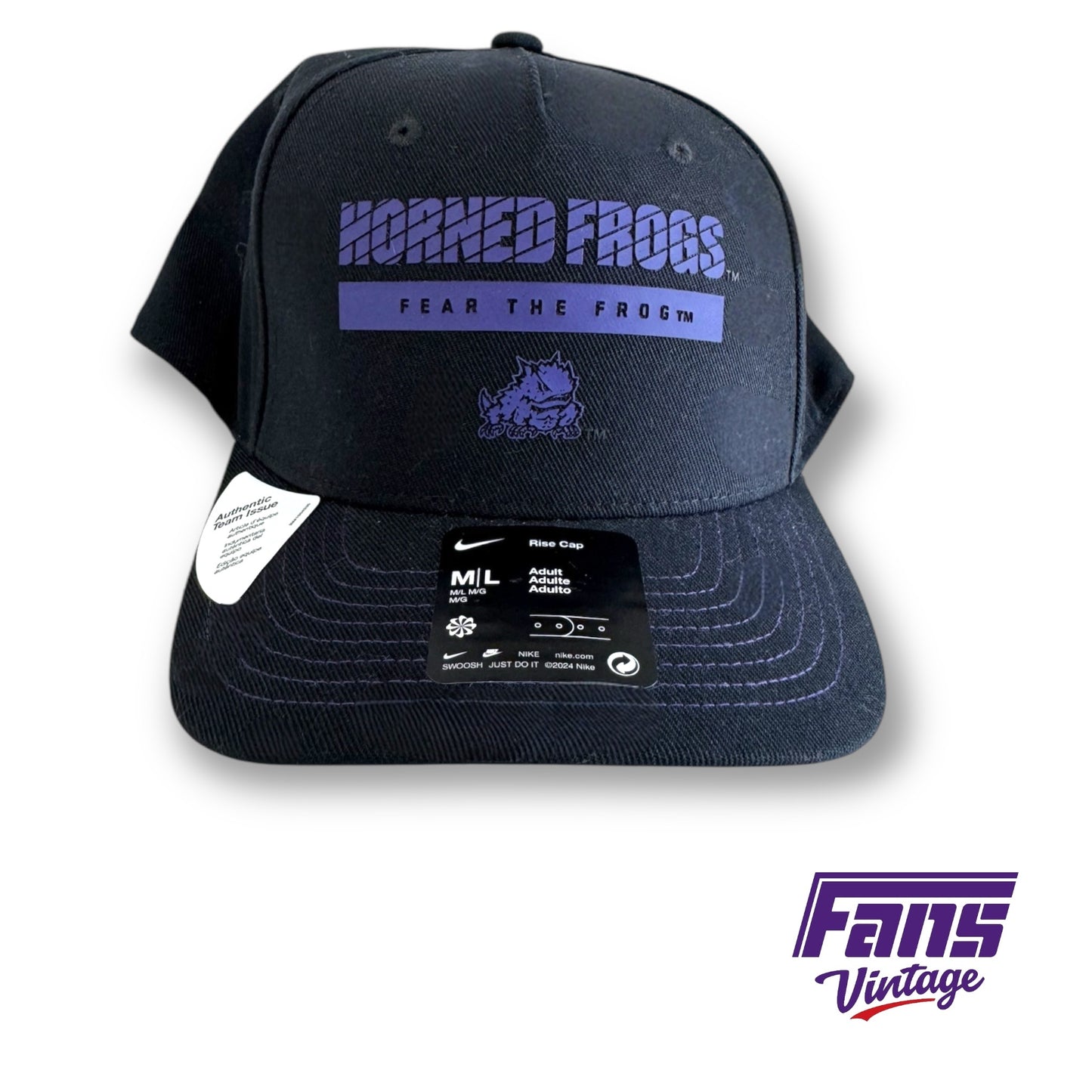 Sick! Team Issue TCU Nike "Fear the Frog" On-Field Snapback!