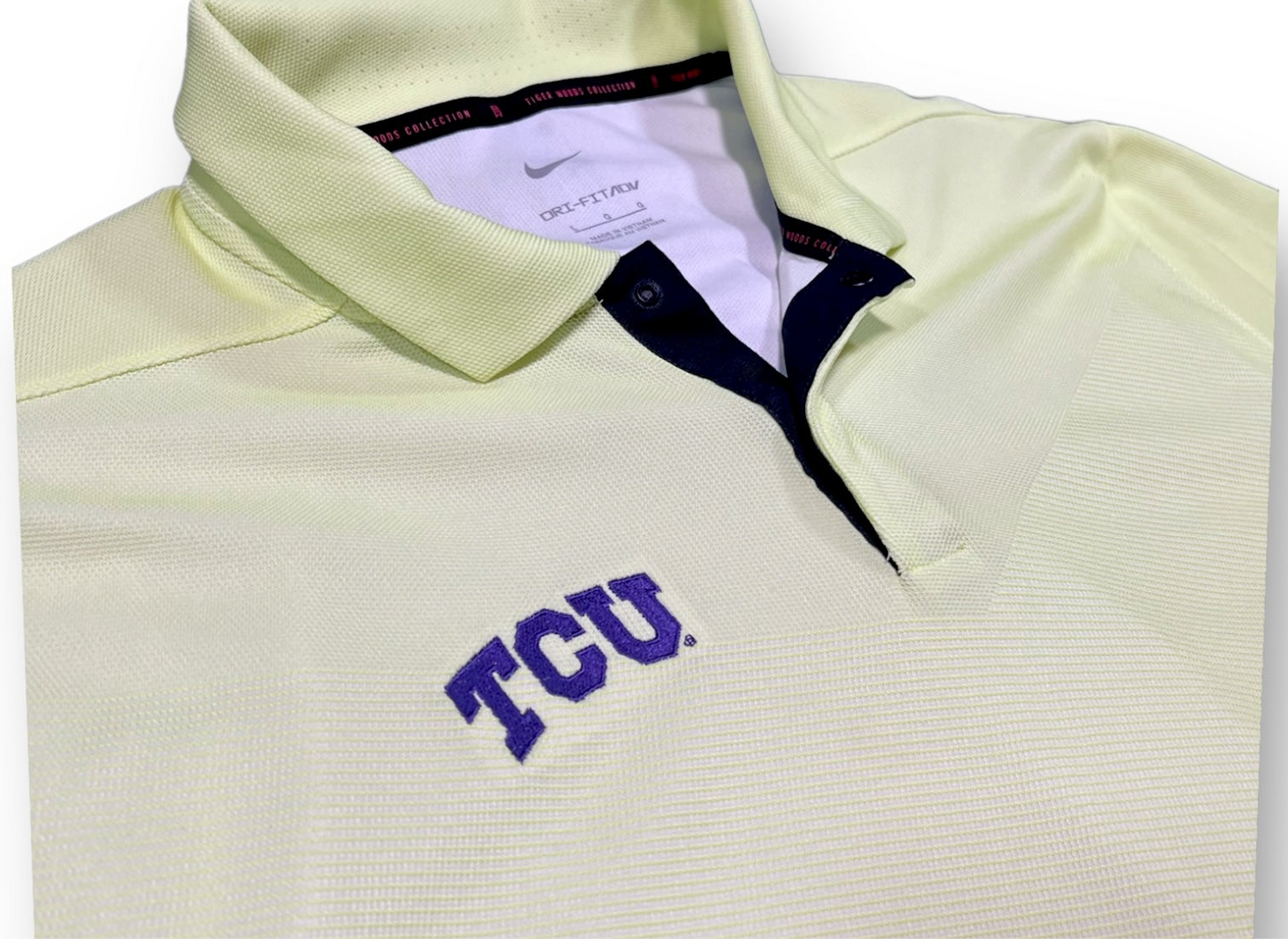 RARE - TCU Golf Team Exclusive Nike Tiger Woods Premium Polo - Unique Color!