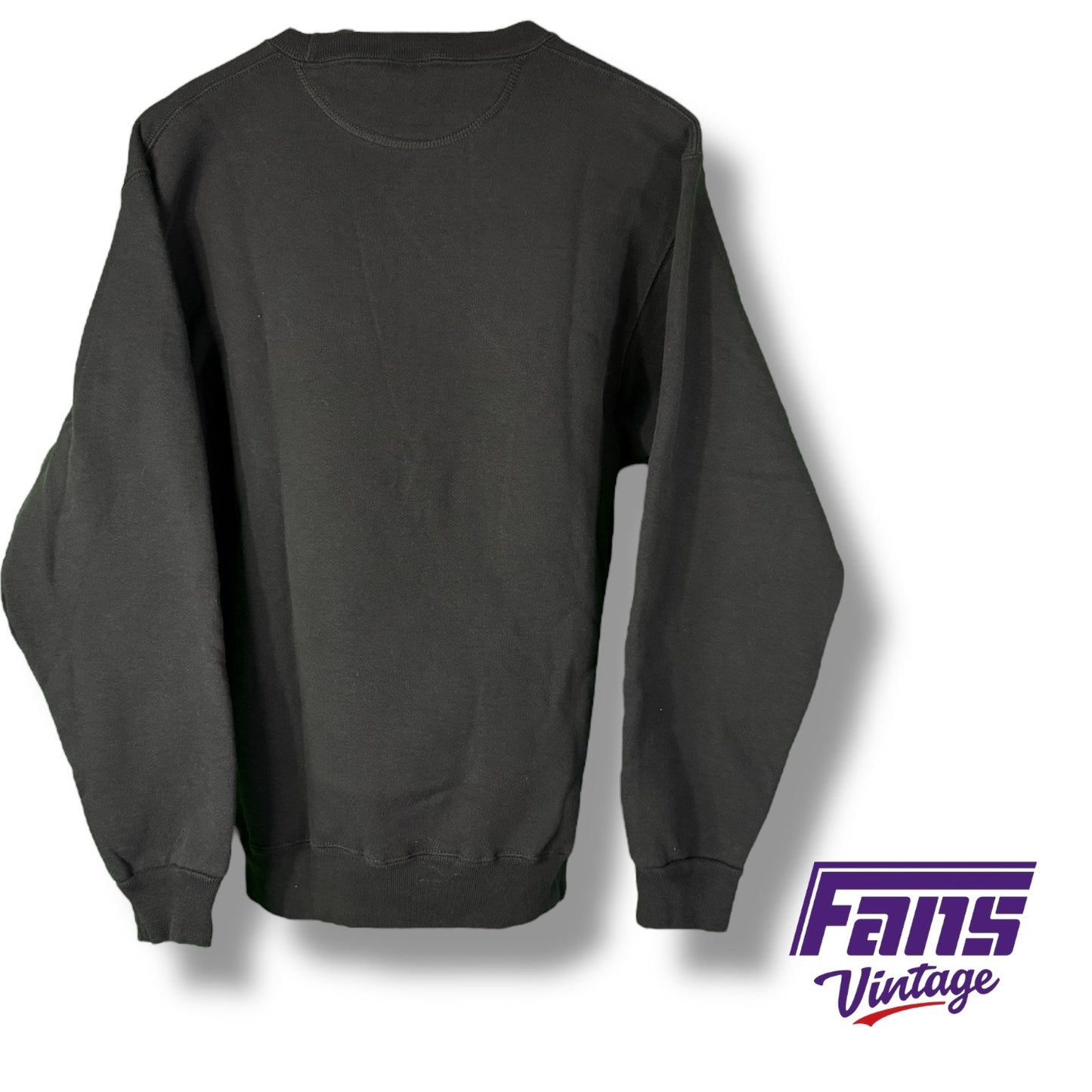 TCU Vintage 2005 Mountain West Conference Champions Blackout Crewneck Sweatshirt