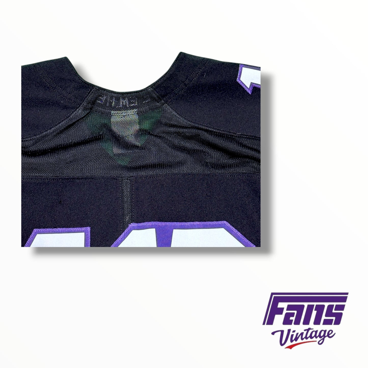 TCU Nike Football Game Worn Blackout Jersey #10