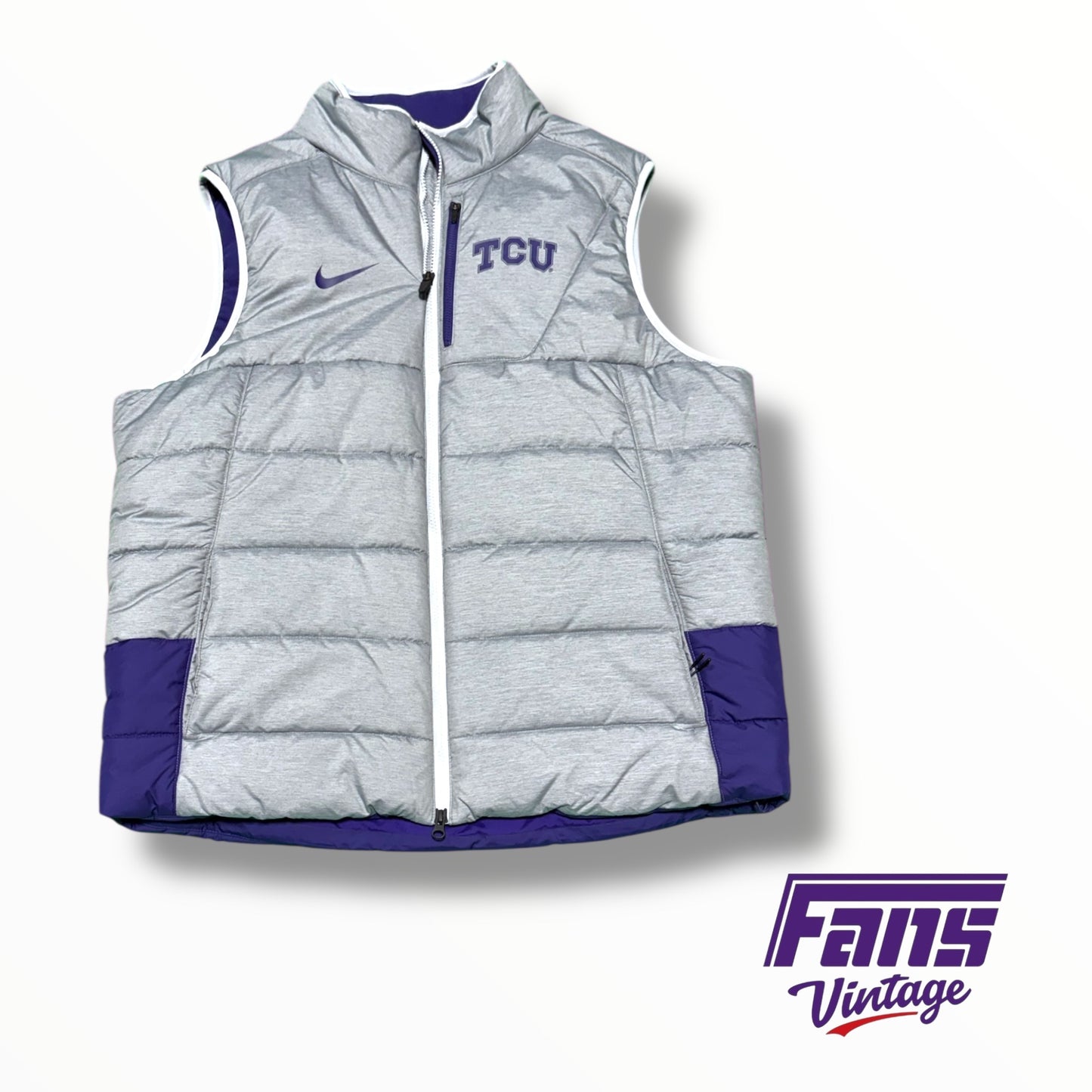 TCU Team Issued Post Season Nike ‘Victory’ Puffer Vest