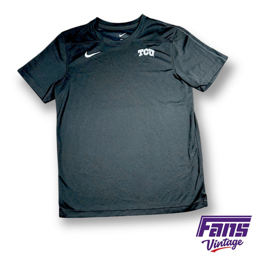 TCU Team Issue Nike Premium Woven Training Shirt with embroidered logos