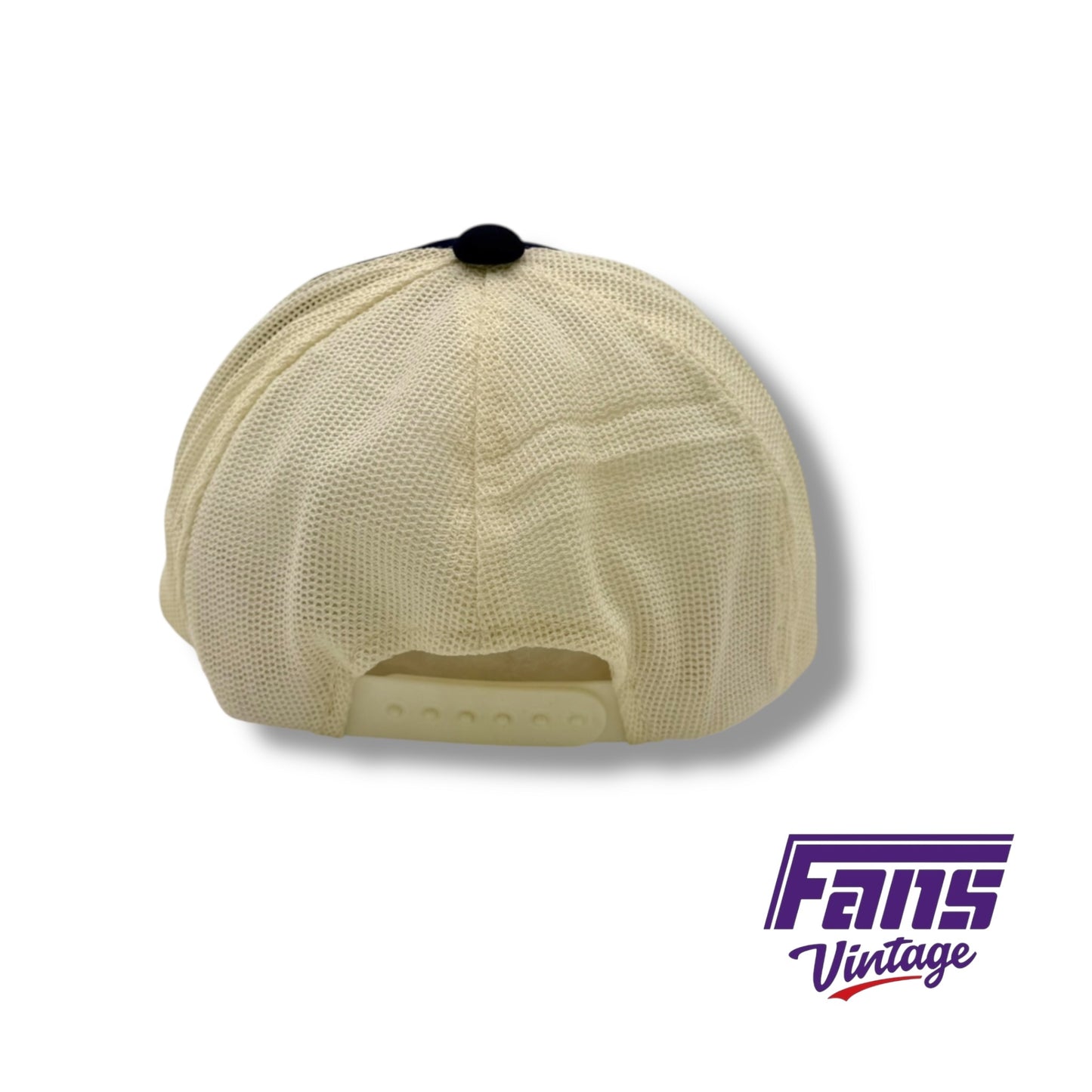 RARE! TCU 70’s purple and white embroidered trucker hat