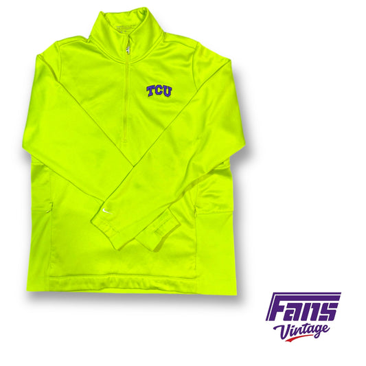 TCU Nike Golf Tour Performance Quarter Zip Pullover in Unique Custom Colorway- Team Issued!