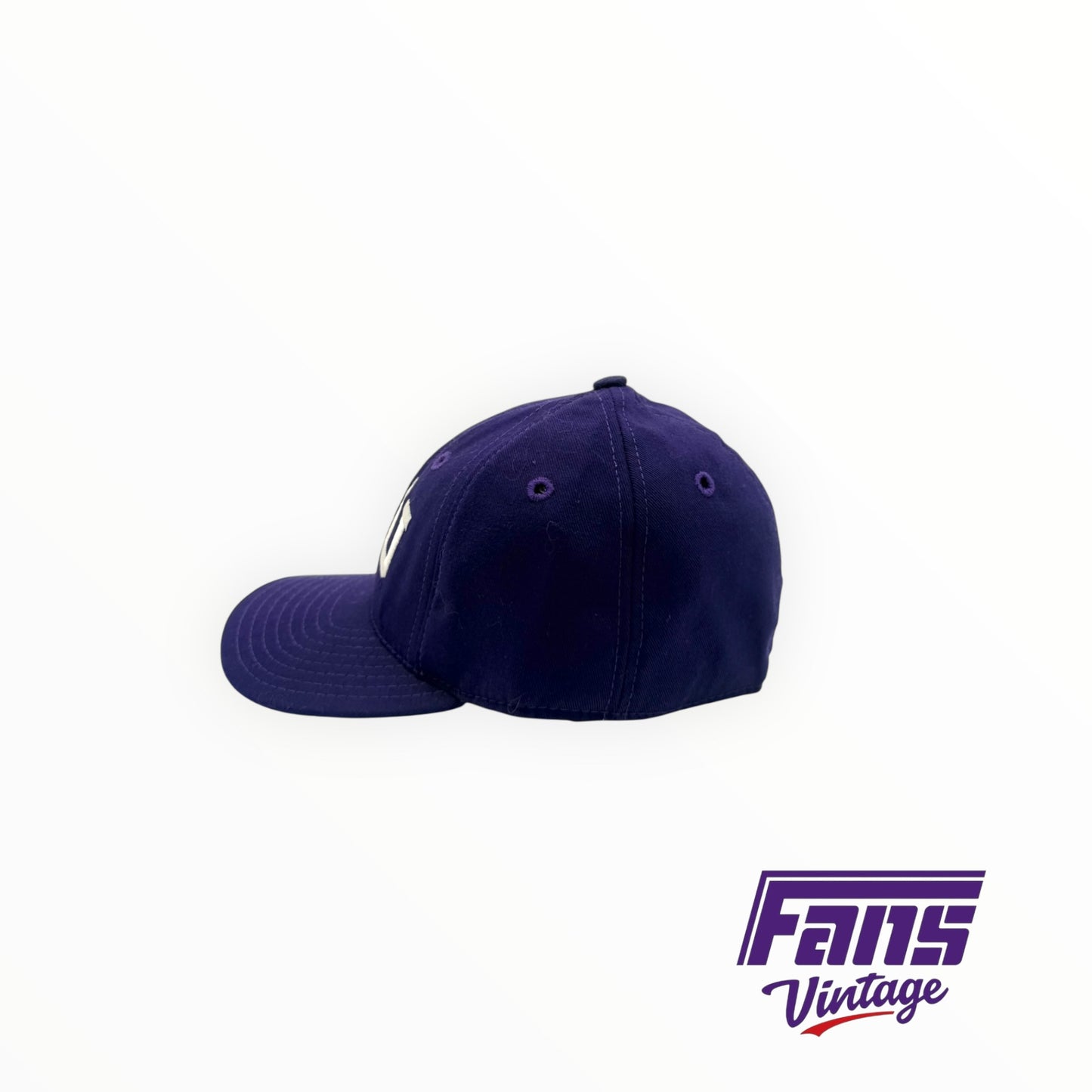 90s Vintage TCU fitted hat with awesome throwback Horned Frog logo