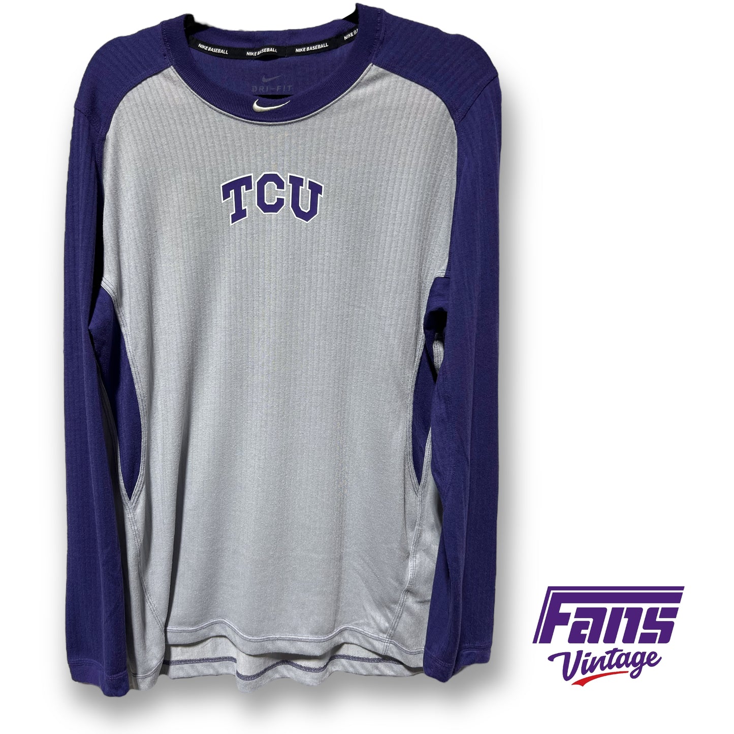 TCU Baseball Updated 2022-23 Ultra Soft Nike Baseball warmup longsleeve