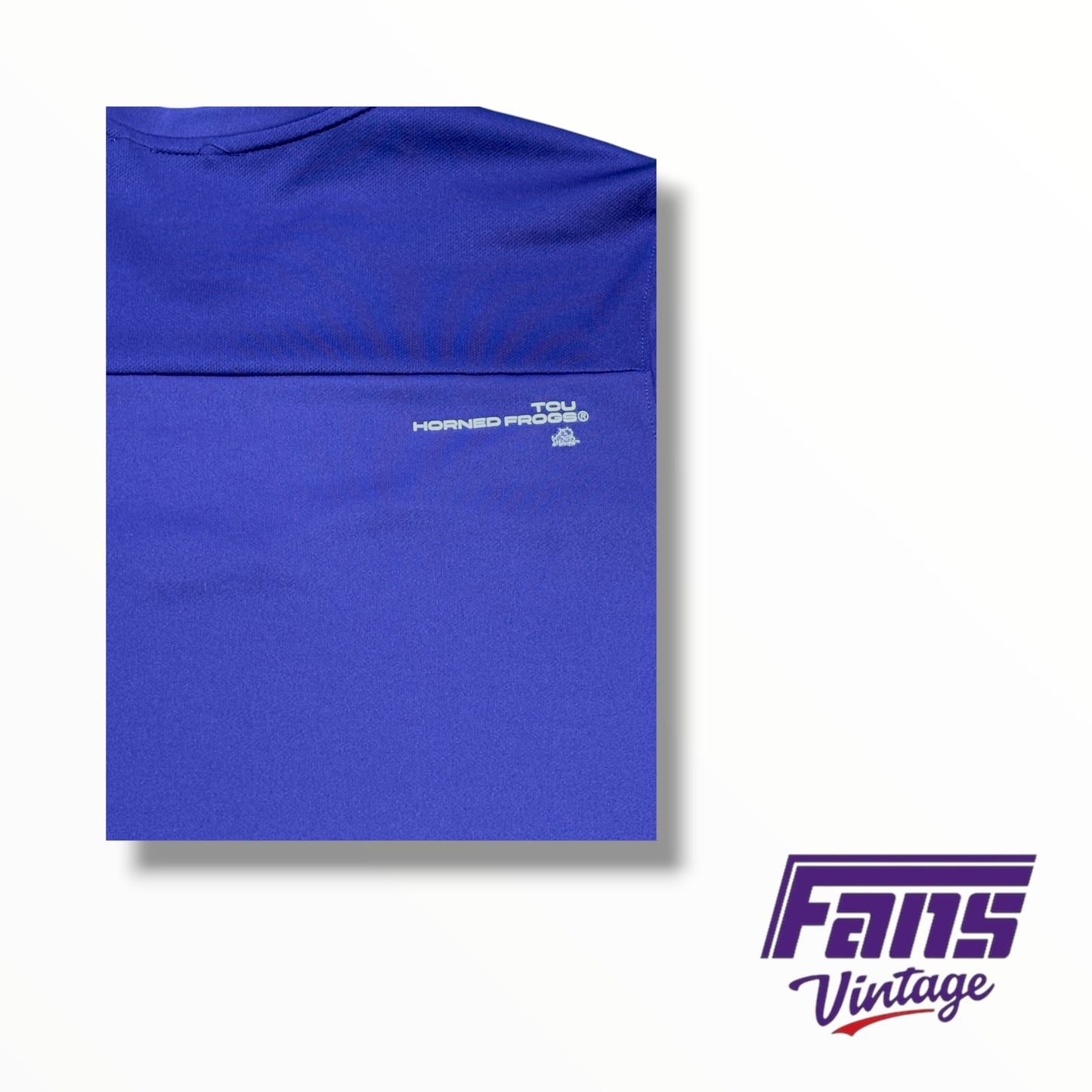 TCU Nike Team Issued Premium V Neck Purple Training T-Shirt