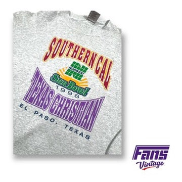 RARE Vintage 1998 TCU Sun Bowl Sweater! TCU vs USC vintage crewneck