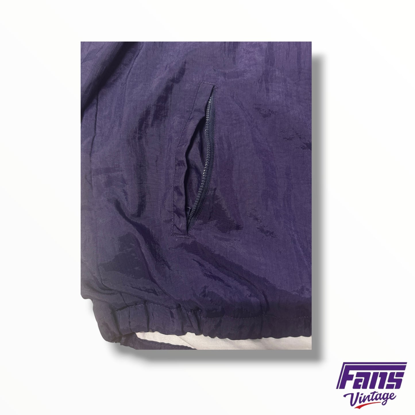 Y2K Vintage TCU Windbreaker Style Champion Pullover with Premium Details