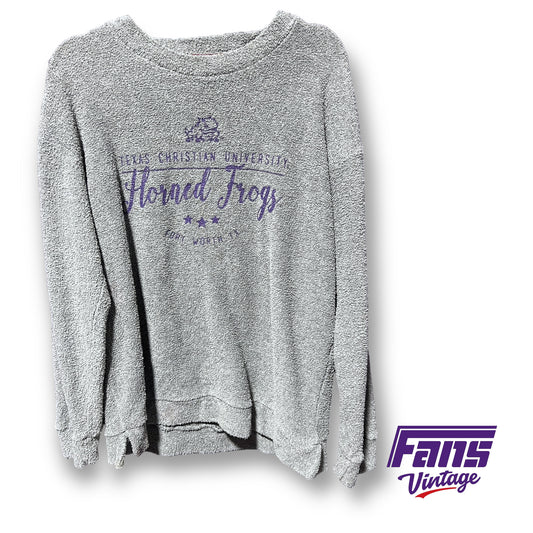Super Cozy terry TCU sweater
