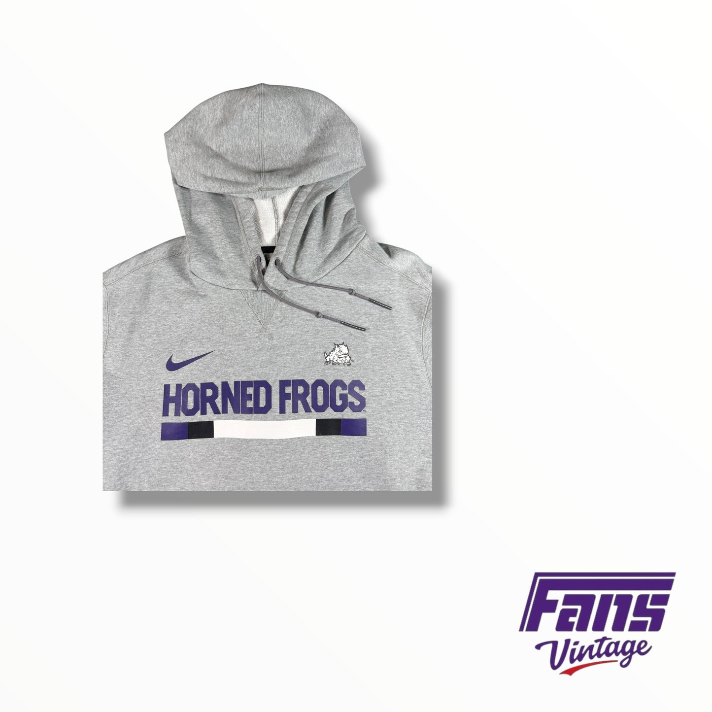 TCU Nike Team Issued Grey Horned Frogs hoodie