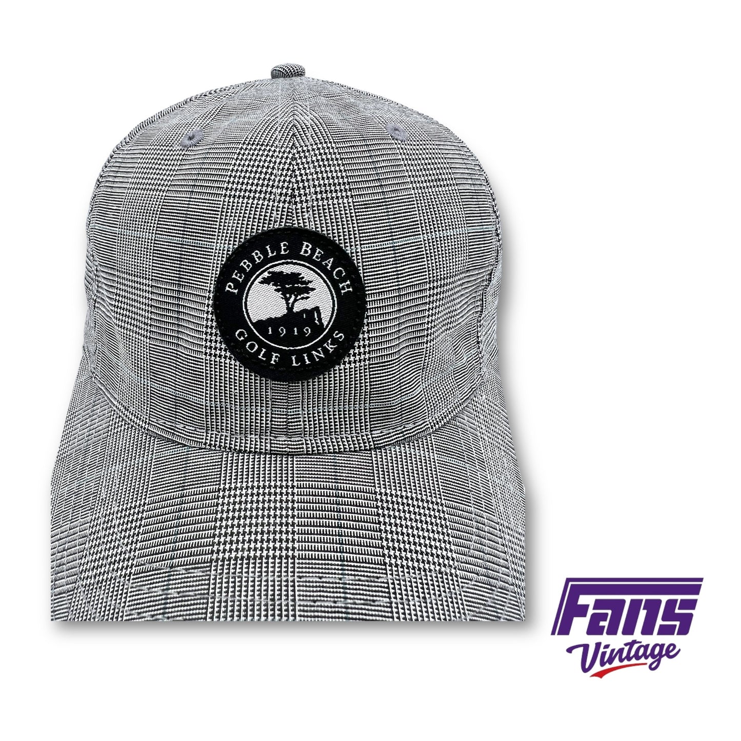 Pebble Beach Golf Legendary Headware Plaid Dad Hat