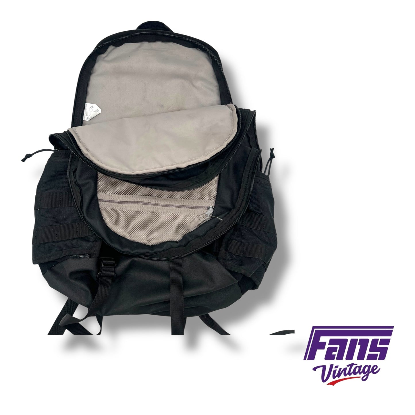 RARE! TCU Basketball Team Custom Nike Tactical Backpack with Silver-Chrome Look Logos