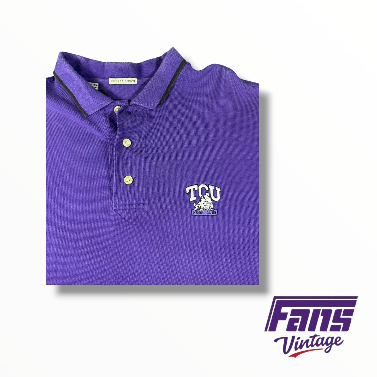 Vintage TCU Y2K Era Frog Club Polo