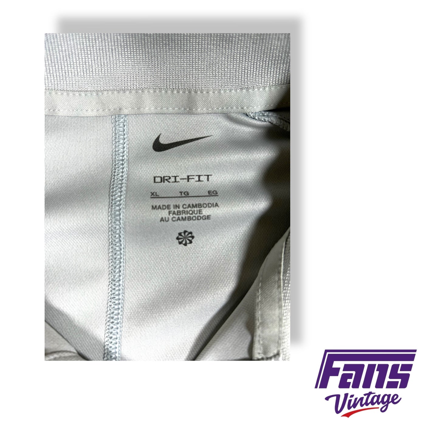 Team Issued Light Grey Nike Polo