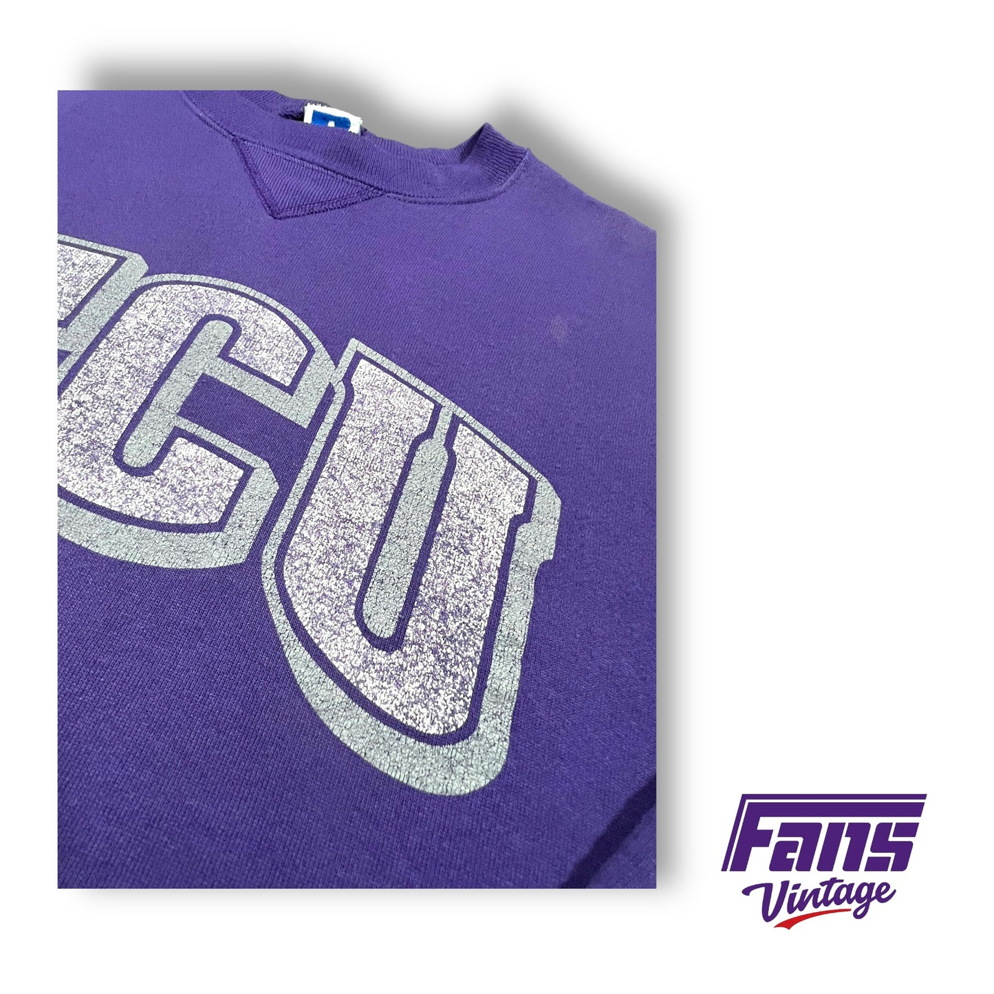 RARE Early 90s Vintage TCU Crewneck Sweater - Buttery Soft!