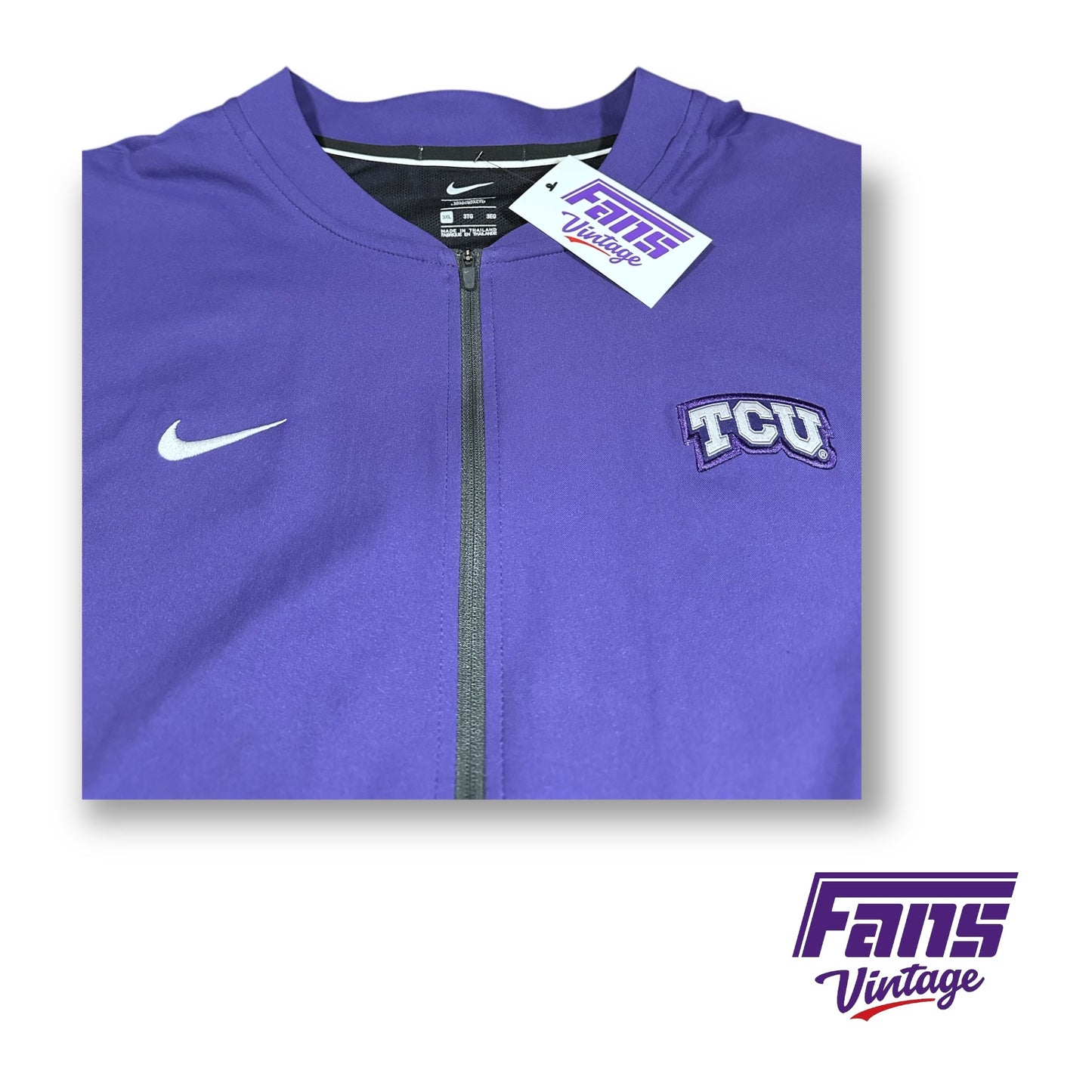 TCU Football Team Issue Nike Full Zip Jacket