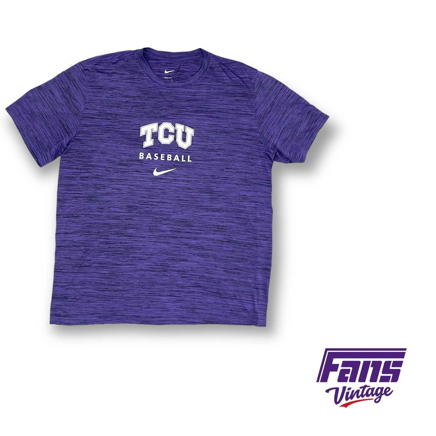 TCU Baseball Team Issue Nike DriFit Tee - 2022 CWS Player Worn!