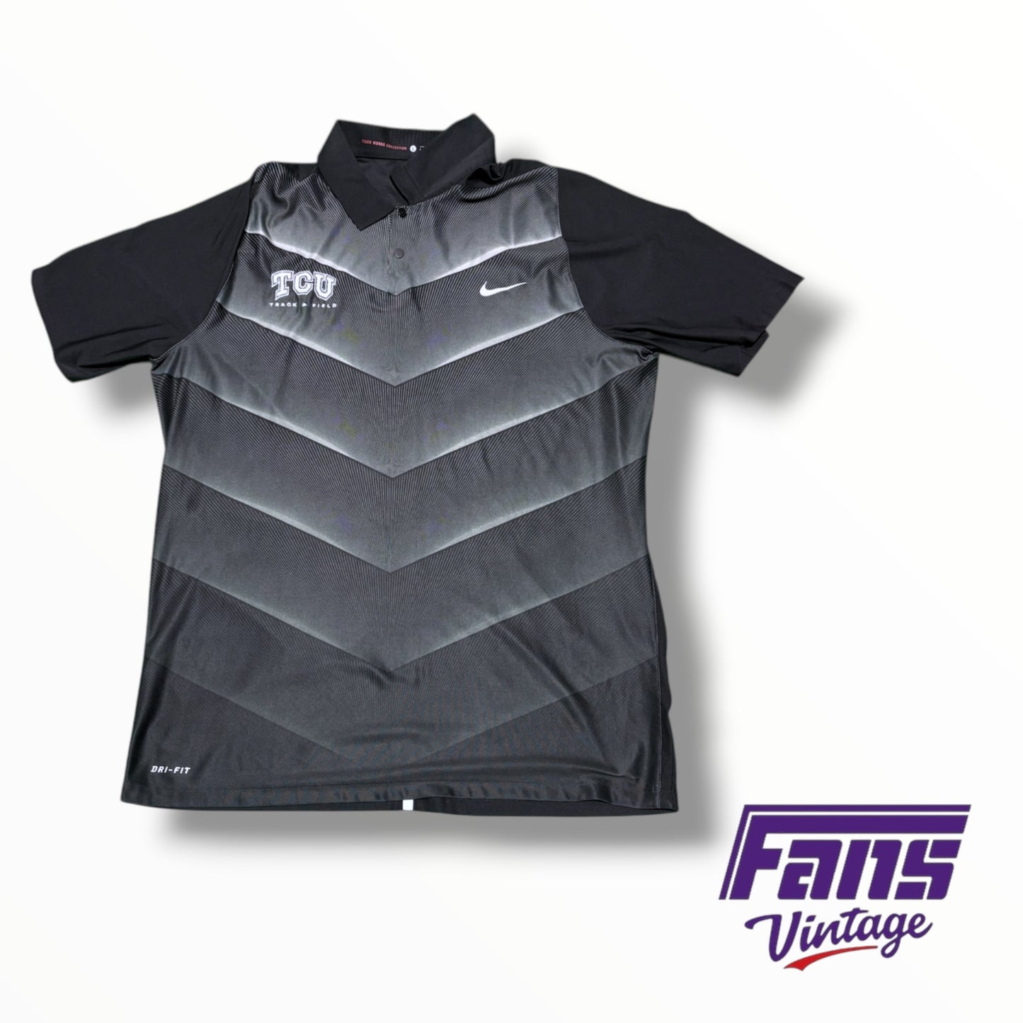 TCU Team Issued Track and Field Tiger Woods Premium Nike Polo