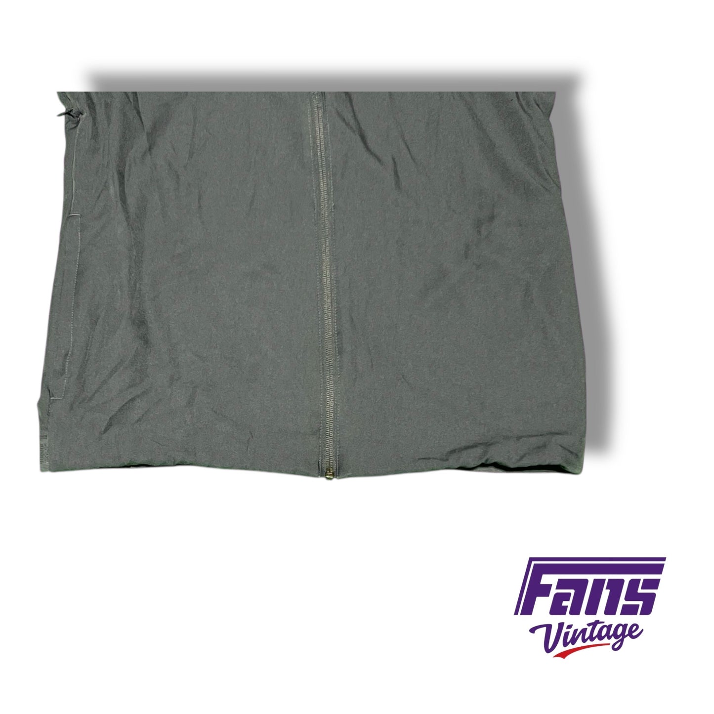 TCU Nike Team‑Issued Grey Nylon Travel Suit - Zip up jacket and pants
