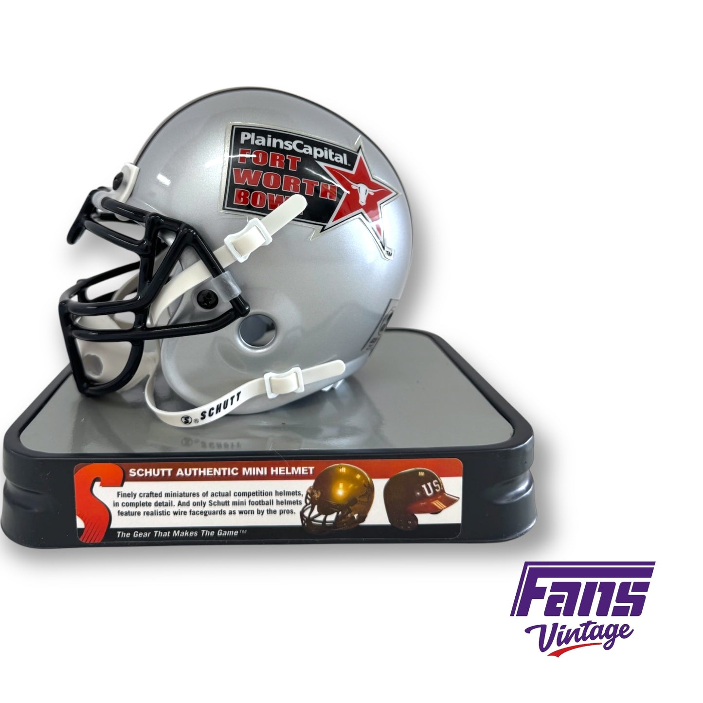 Fort Worth Bowl Commemorative Mini Helmet in original packaging!