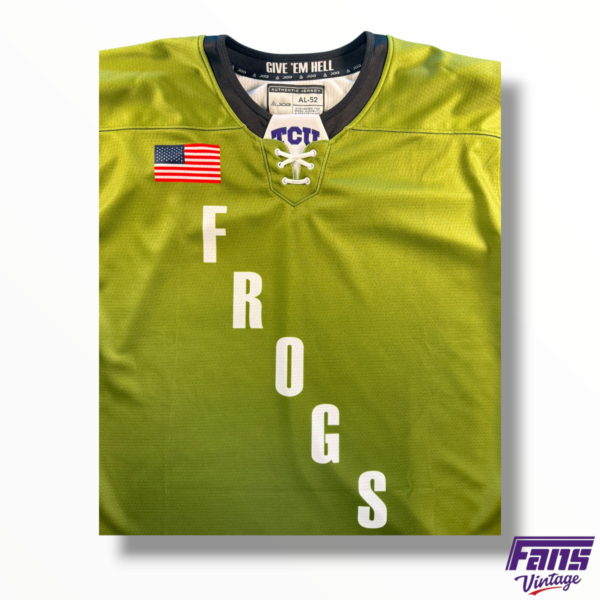 Rare TCU Frogs Salute to Service Team Issued Hockey Jersey