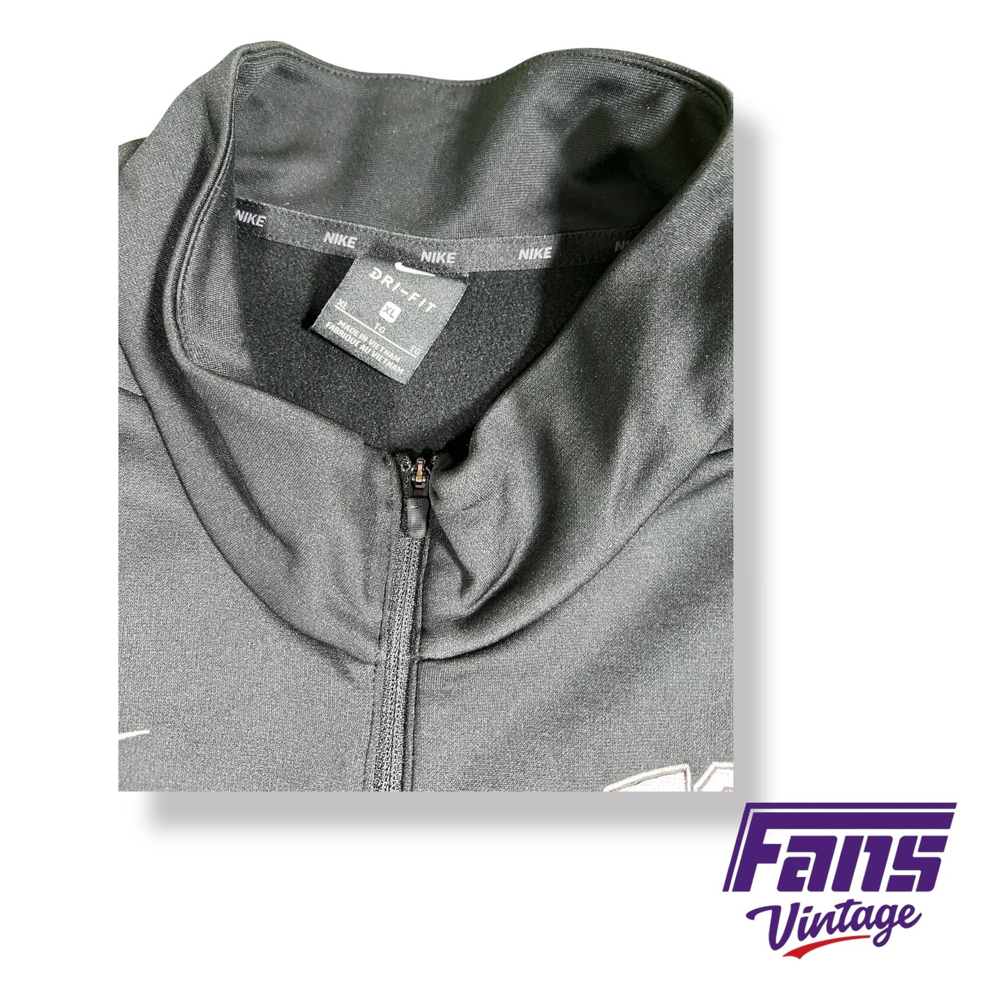 Team Issued TCU black quarter zip