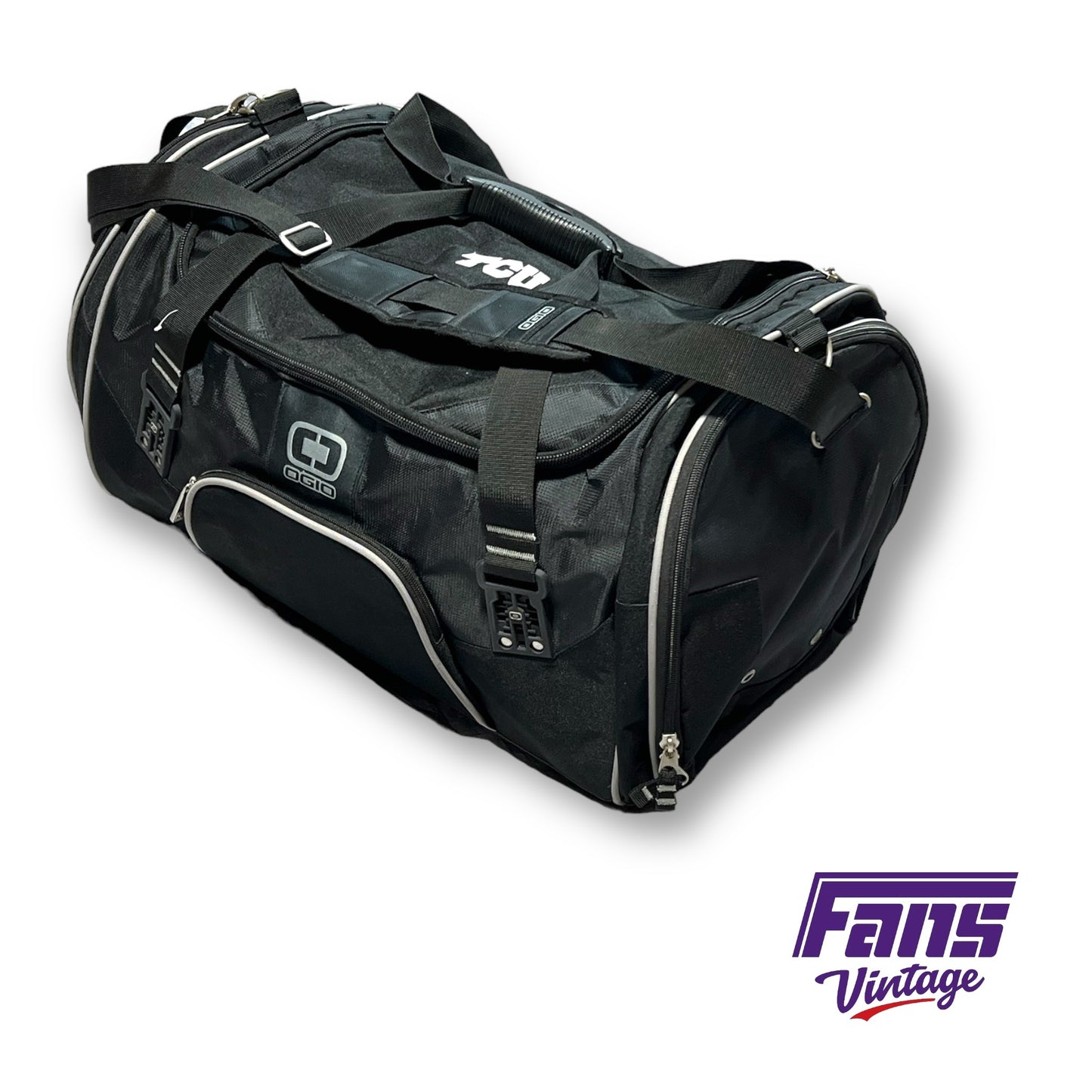 Custom OGIO TCU Football Team Issued Travel Duffel Bag