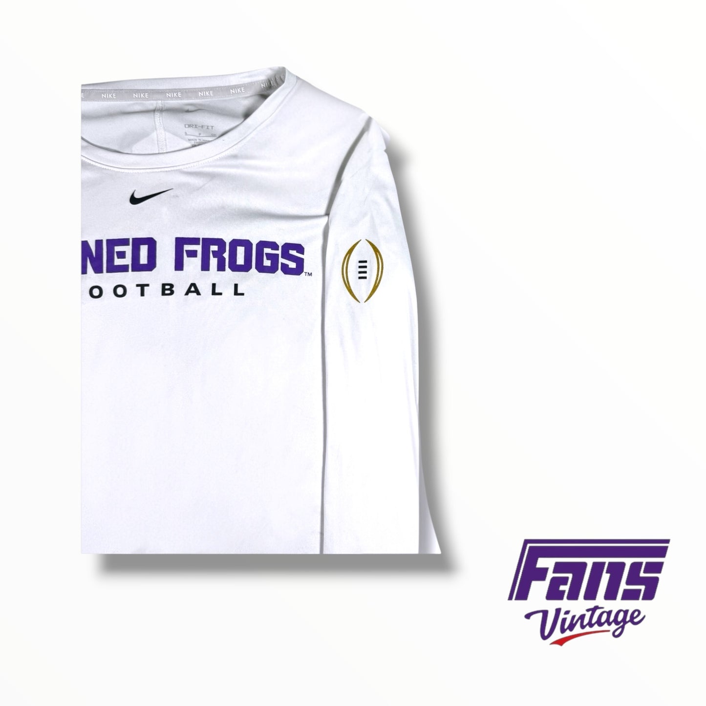 TCU Football Nike Team issued Player Swag Gift Fiesta Bowl Long sleeve undershirt