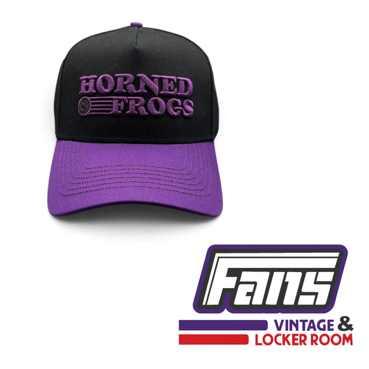 TCU Baseball Horned Frogs No Rivals Team Custom Hat with Unique Frogskin Under Brim Details